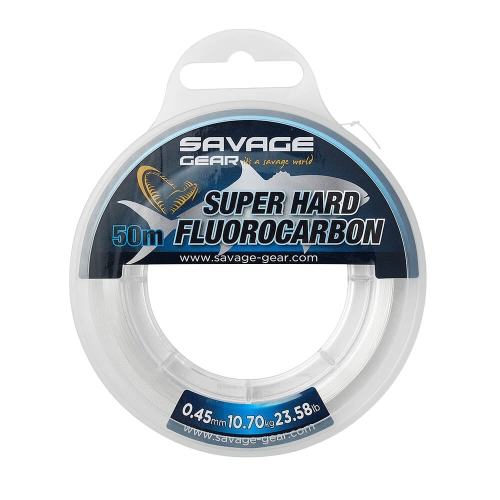 Флюорокарбон Savage Gear Super Hard Fluorocarbon 0,45мм 10,7кг 50м