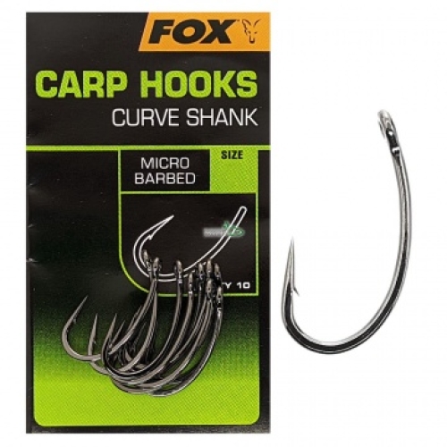 Крючки Fox Carp Hooks - Curve Shank №08