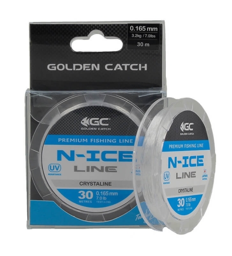 Леска Golden Catch N-Ice 30м Crystaline 0,074мм