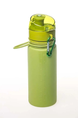 Пляшка силіконова Tramp 500мл, зелена (TRC-093-olive)
