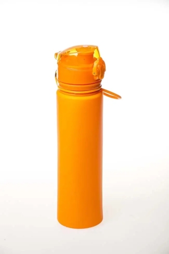 Бутылка силиконовая Tramp 700мл, оранжевая (TRC-094-orange)