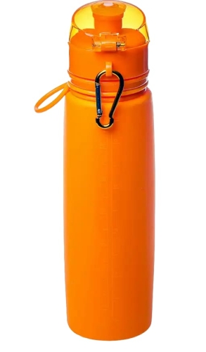 Бутылка силиконовая Tramp 700мл, оранжевая (TRC-094-orange)