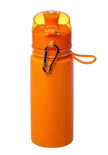 Бутылка силиконовая Tramp 500мл, оранжевая (TRC-093-orange)