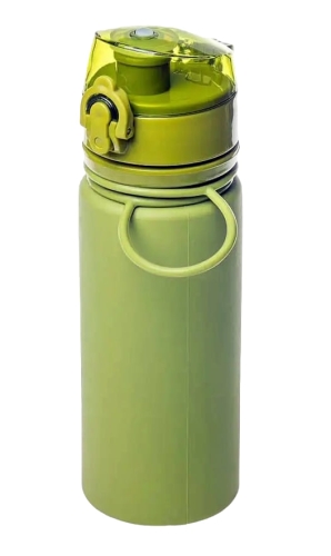 Бутылка силиконовая Tramp 500мл, зеленая (TRC-093-olive)