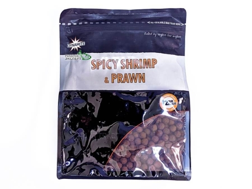 Бойли Dynamite Baits Spicy Shrimp & Prawn 1кг 12мм (DY966)