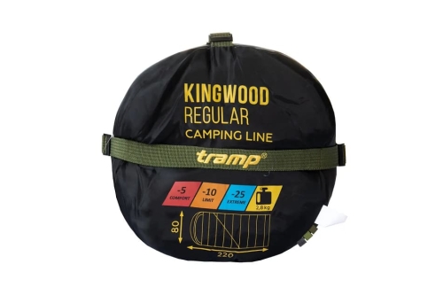 Спальний мішок ковдра Tramp Kingwood Regular 220/80 лівобічний (UTRS-053R-L)