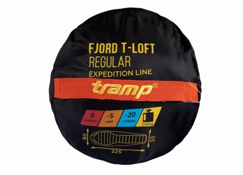 Спальный мешок Tramp Fjord Long кокон, левый (UTRS-049L-L)