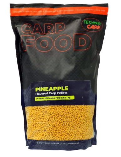 Пеллетс Technocarp Flavored Carp Pellets Pineapple (Ананас) 3мм 1кг