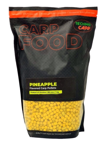 Пеллетс Technocarp Flavored Carp Pellets Pineapple (Ананас) 6мм 1кг