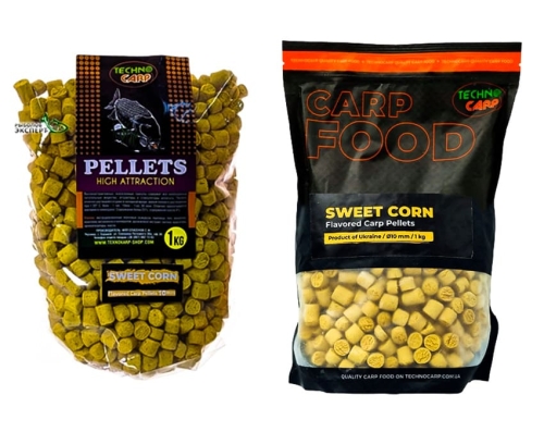 Пеллетс Technocarp Flavored Carp Pellets Sweetcorn (Кукуруза)