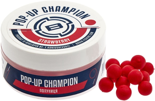 Бойлы Brain Champion Pop-Up - Strawberry (клубника) 8мм
