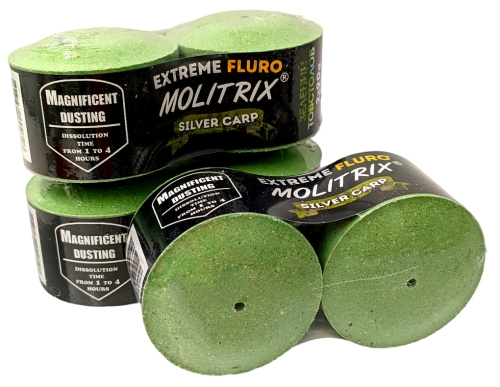 Технопланктон Molitrix "Extreme Fluro" 2x90г (1-4 години) - Зелений товстолоб