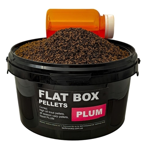 Пеллетс Technocarp Flat Pellets Box 1,5мм 500г - Plum (слива)