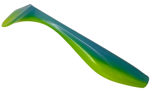 Силікон Fishup Wizzle Shad 5,0" 206 - Sky/Chartreuse (4шт/уп)