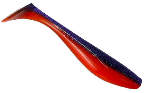 Силикон Fishup Wizzle Shad 5,0" 207 - Dark Violet/Orange (4шт/уп)