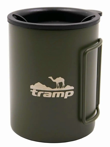 Термокухоль Tramp зі складними ручками та поїлкою 400мл (UTRC-137-olive)