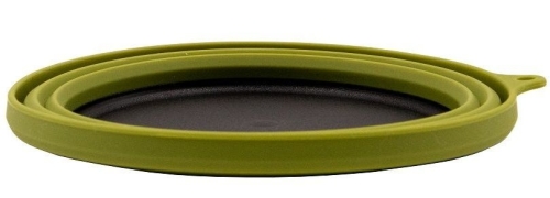 Тарелка Tramp силиконовая с пластиковым дном 550мл olive (UTRC-123-olive)
