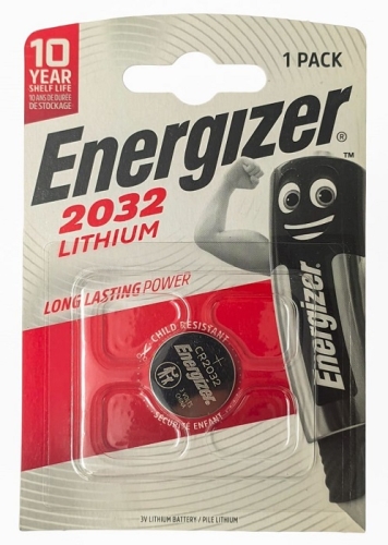 Батарейка Energizer CR2032 Lithium 3V (1шт/уп)