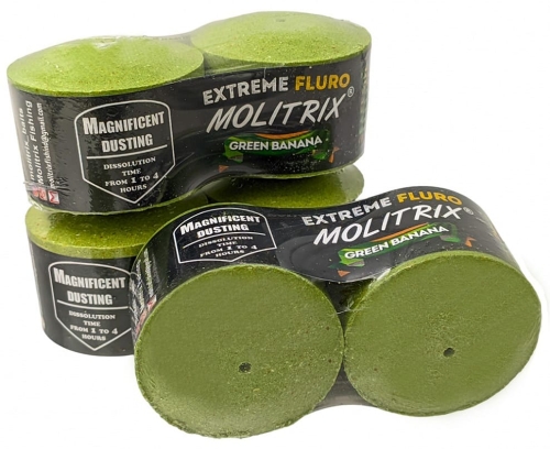 Технопланктон Molitrix "Extreme Fluro" 2x90г (1-4 години) - Зелений банан