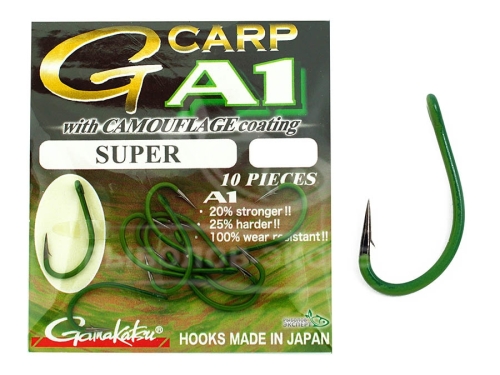 Гачки Gamakatsu A1 G-Carp Camou Green Super №08