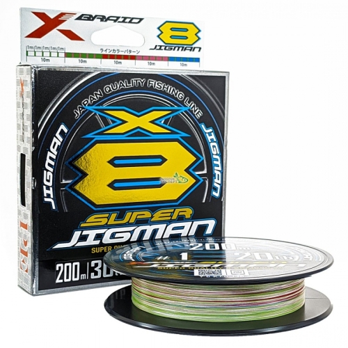 Шнур YGK X-Braid Super Jigman X8 200м #0.8 / 16lbs