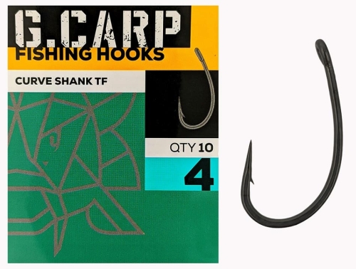 Крючки Golden Catch G.Carp Curve Shank TF №4 (10шт/уп)
