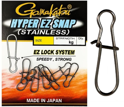 Застібка Gamakatsu Hyper EZ Snap (stainless) №0.8 / 11кг (7шт/уп)