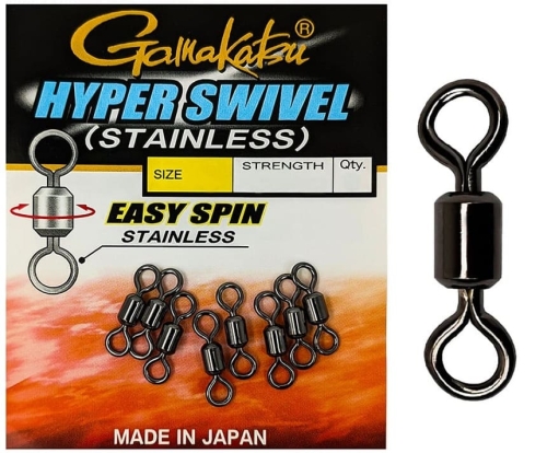 Вертлюг Gamakatsu Hyper Swivel (stainless)