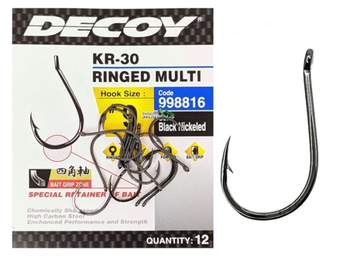 Крючки Decoy KR-30 Ringed Multi №01