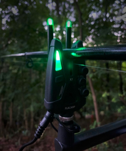 Стабилизатор удилища Flacarp ARS2 LED-B с подсветкой, зеленый