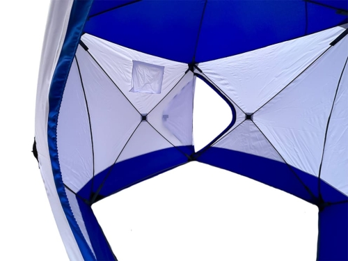 Палатка зимняя Daster Куб бело-синяя, 1,8х1,8х2,05м