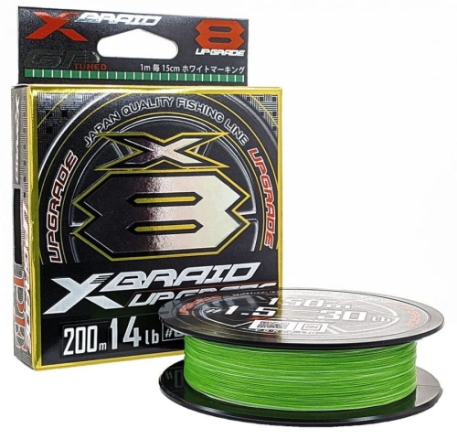 Шнур YGK X-Braid Upgrade X8 200м #1.0/0,165мм 22lb/10кг