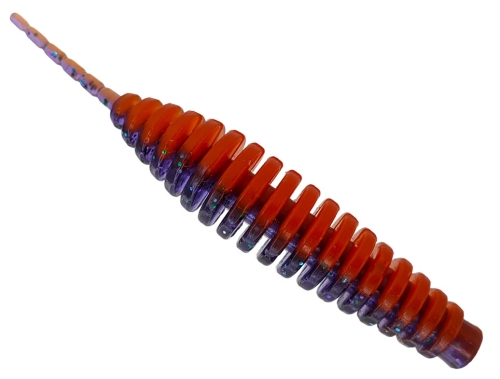 Силикон Fishup Tanta 3,0" 207 - Dark Violet/Orange (6шт/уп)