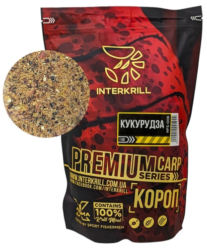 Прикормка Interkrill Premium 1кг Короп-Кукурудза