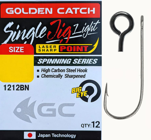 Крючки Golden Catch Single Jig Light 1212BN