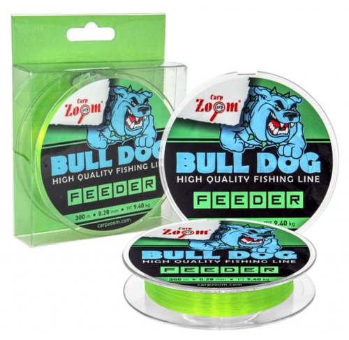 Жилка Carp Zoom Bull-Dog Feeder Fluo line, fluo green 300м 0,25мм 7,6кг