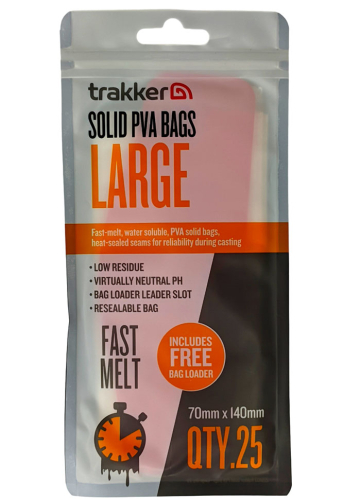 ПВА пакеты Trakker Solid PVA Bags Large70x140мм (25шт/уп)
