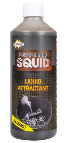 Ліквід Dynamite Baits Peppered Squid Liquid Attractant 500мл (DY1688)