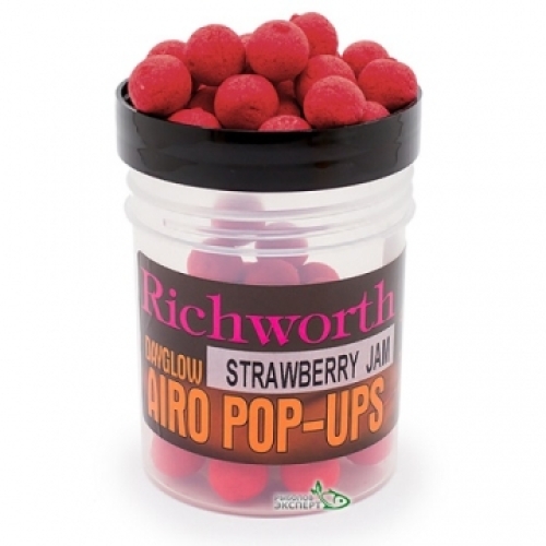 Бойли Richworth Dayglow Airo Pop-Up New 15мм Strawberry Jam