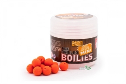 Бойли Brain Mini Boilies pre-drilled Crazy Orange 10мм 20г