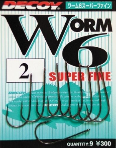 Крючки Decoy Worm 6 Super Fine