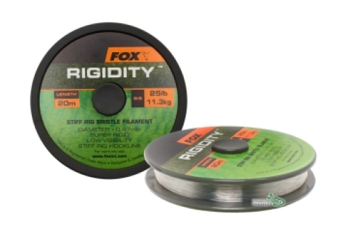 Поводковый материал Fox Rigidity Stiff Rig 20м 25lb 0,47мм