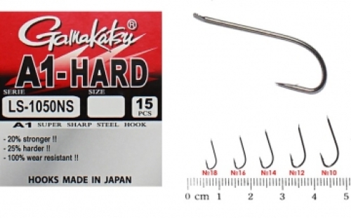 Крючки Gamakatsu A1 LS-1050NS Black size 16