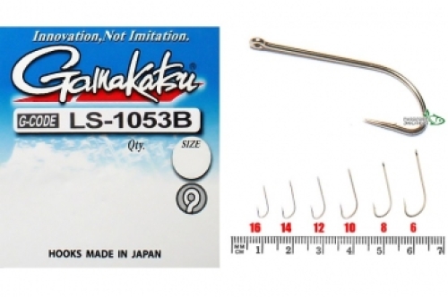 Крючки Gamakatsu LS-1053B Ring Eye Bronze size 16