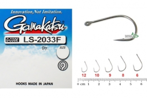 Крючки Gamakatsu LS-2033F Ring Eye size 12
