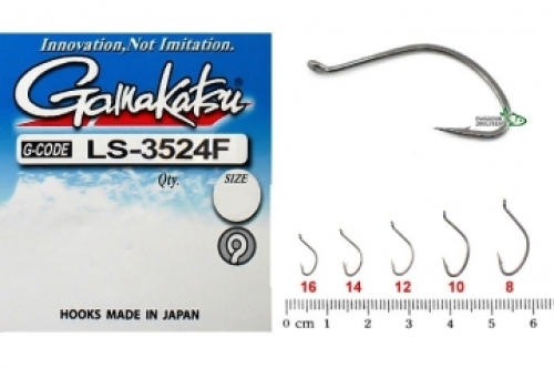 Крючки Gamakatsu LS-3524F N/L Black size 10