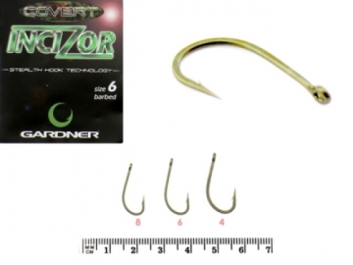 Крючки Gardner Covert Incizor Hooks size 6