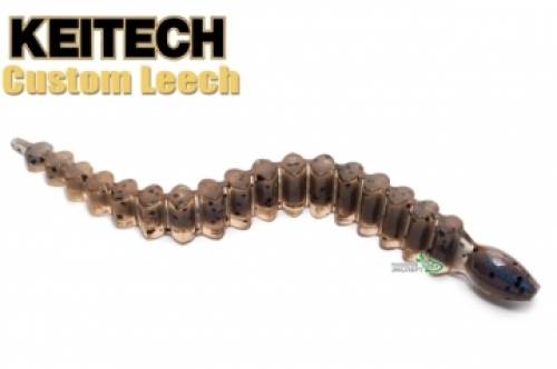 Силикон Keitech Custom Leech 3,0" - 111C Cinnamon Pepper/Blue Neon