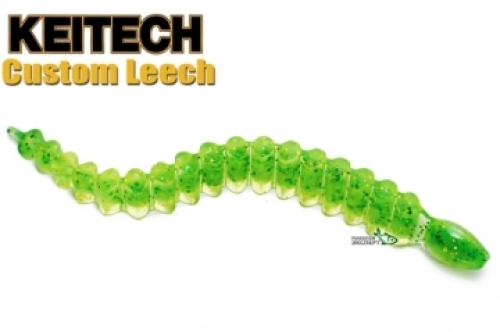 Силікон Keitech Custom Leech 3,0" - 424C Lime Chartreuse