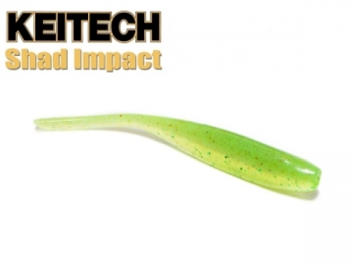 Силікон Keitech Shad Impact 3,0" - 424 Lime Chartreuse